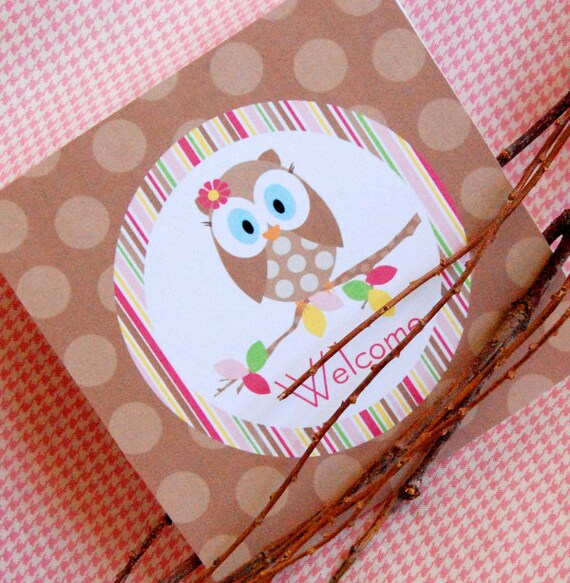 Owl Decorations for Birthday Party or Baby Shower - Look Whoo DIY Printable Decor by BeeAndDaisy - Instant Download Il_570xn