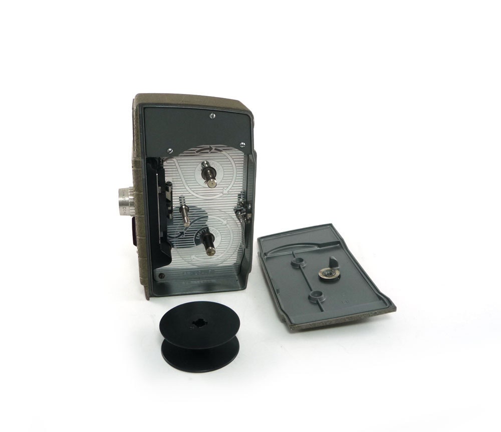 Vintage movie camera - brown Bell & Howell two twenty