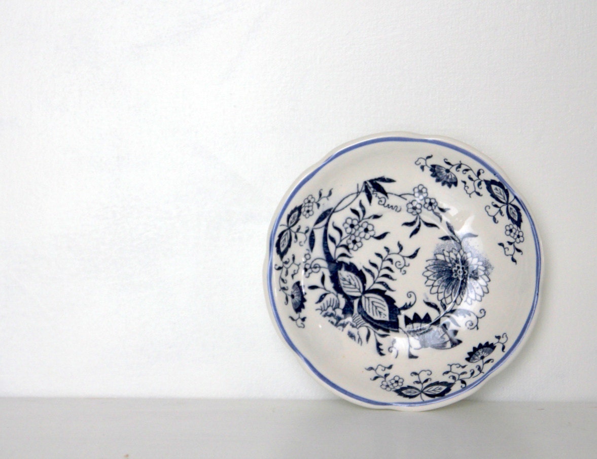 Vintage Saucer - Enesco Imports Japan - Blue Onion /  Blue Danube Pattern