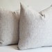 Sukan / SET (2 piece) Navy Blue - White Raw Linen Pillow Cover, Natural Slip Cover Decorative Eco Friendly  - 22x22 inch