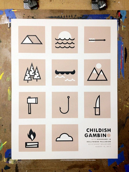 Childish Gambino - Limited edition Hollywood gigposter