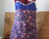 Floral Skulls Flannel Nightgown Size L - XL