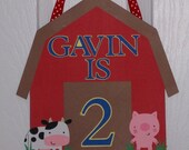 Barnyard Buddies Barn Door Sign ... Down on the Farm Birthday Baby Shower ... MADE TO ORDER ... custom options available Il_170x135