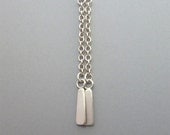 earrings long silver drop modern dangle earrings
