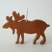 Moose Necklace Wood Animal Pendant Hand Cut Pendant Scroll Saw