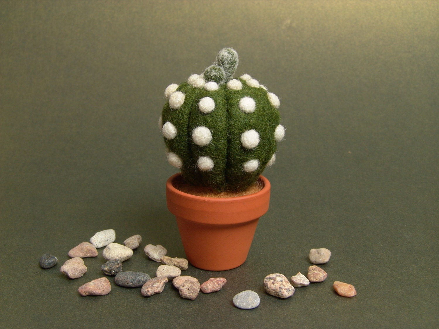 Needle Felted Cactus - Felt Pincushion