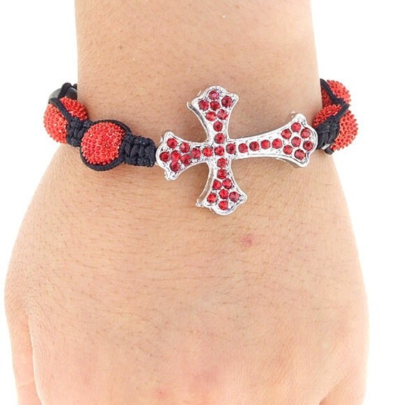 Red Cross Bracelet