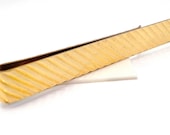 Vintage Silver Tone Tie Clip Ribbon Deisgn Correct Quality 1950s