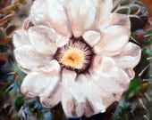 Cactus Flower I, 24x24 oil painting