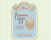 in a pickled egg - pickled eggs - custom pickle label
