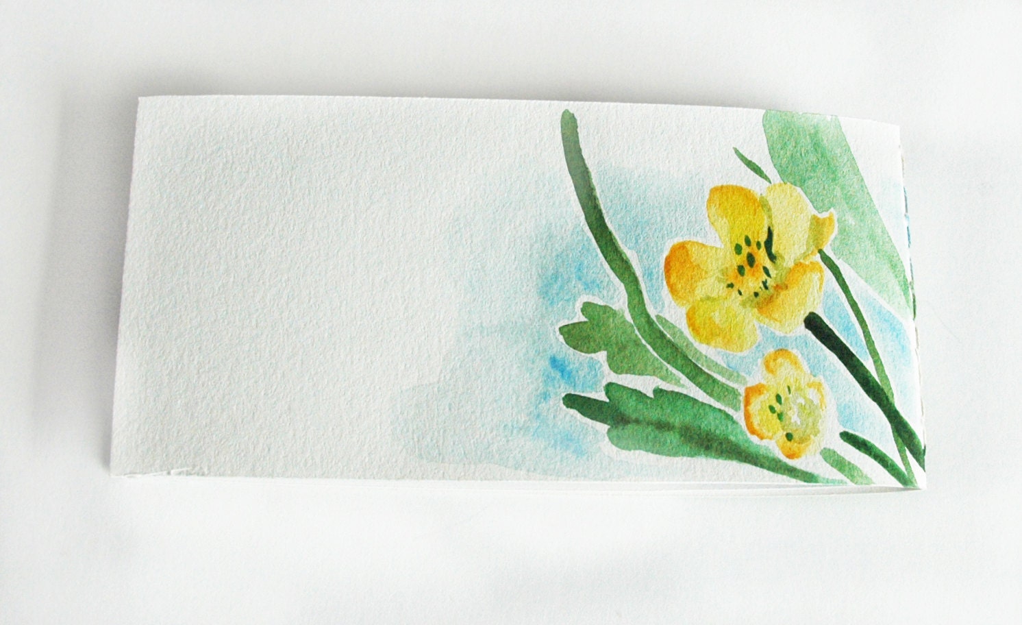 Yellow Flowers Notepad Sketchbook Travel Journal Scrapbook