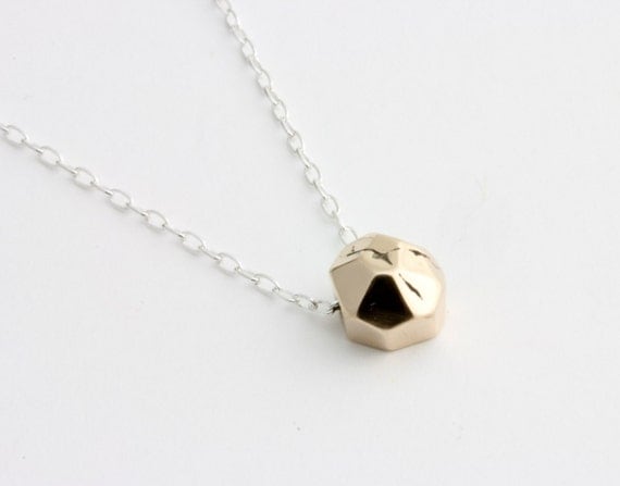 Im-Perfect Facet Necklace - Bronze