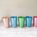 Vintage Anodized Aluminium Cups - vases/wedding décor/collection of 5