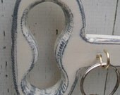 Shabby Chic Wooden Key Holder, Key Hooks,Cottage decor, Hang different ways, Choice of Colors