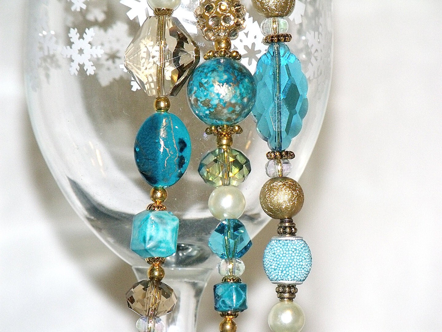 bead christmas ornaments turquoise ivory and by bead christmas ornaments turquoise ivory and by