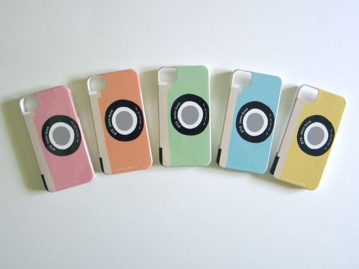 IPhone 4/4s case Vintage Retro Camera iPhone 5 Choose your Color Pattern  Modern pink orange blue yellow green