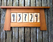 Custom Craftsman Address Sign for 5 numbers