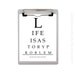 Eye Chart Poster, 8x10 Print, Geometry, Neutral, Geekery, Math, Back To School, School, Life Is A Story Problem
