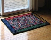 30x40 Stained Glass Crocheted Rag Rug