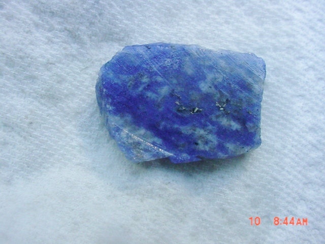 Blue Denim Lapis With Pyrite Lapidary Slab  Free Form Wrap Cut It 2