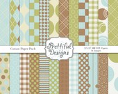 50% Off Sale Digital Paper Pack  - Personal and Commercial Use - Carson (27)