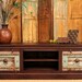 SALE Turquoise Boho Chic TV Stand
