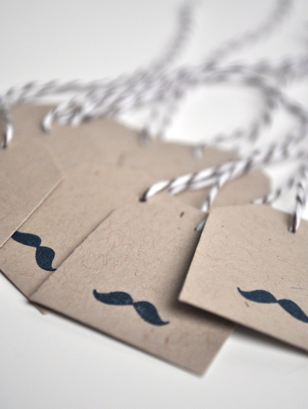 Movember Mustache Gift Tags Favor Tags Set of 10