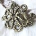 Tentacles hair clip - Octopus - Squid - Cephalopod - Steampunk gold / brass color