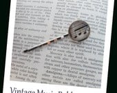 Vintage  Music  Fragments Hair Clip Bobby Pin - wedding, band conductor