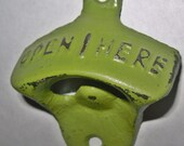 Eden Green / Cast Iron Bottle Opener/ Shabby Chic Decor /  Kitchen Wall Decor/ Retro / Mancave