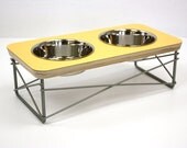 Cat Dog Feeding Bowl Dish Holder - Elevated Modern