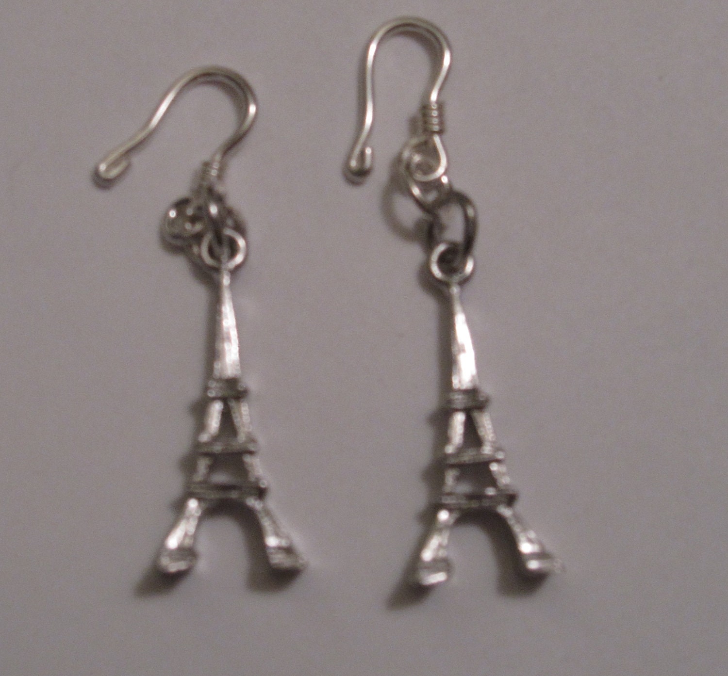 Sterling Silver Eiffel Tower Earrings