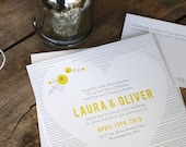Pennington - Letterpress Wedding Invitation Set