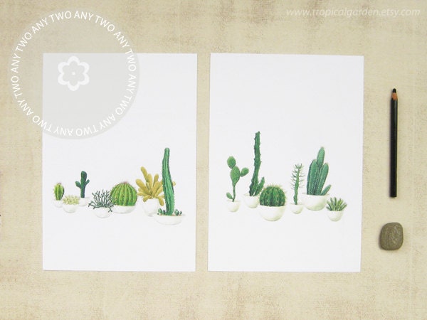 Cactus - Any TWO  8'x11.5' Fine Art Print