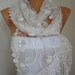 Lace Scarf - scarf shawl - - Free scarf - White - fatwoman