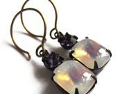 Moonstone Earrings Vintage Style Evening Jewelry