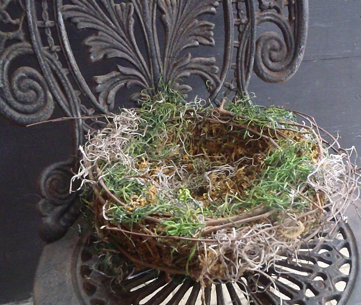 Large Centerpiece Birds Nest - Cottage Chic - Home Decor