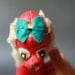 Vintage Vinyl Stuffed Toy Red Dog