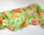 Citrus Mitosis Silk Scarf