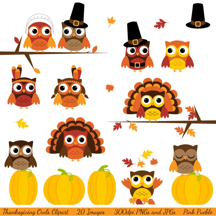 owl thanksgiving clip art - photo #12