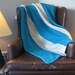 Ocean Blue Crochet Blanket