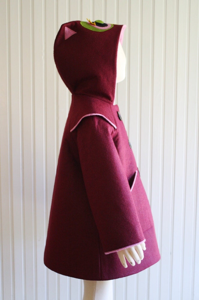 Sweetheart Owl Girls Coat