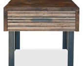 Lake Tahoe End Table - Reclaimed wood and Iron