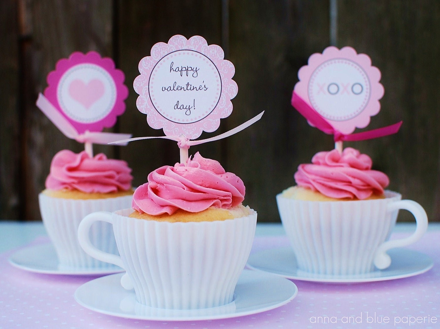 Will You Be Mine Valentine's Day Party Decor & Tags - by anna and blue paperie