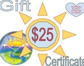 Gift Certificate Twenty Five Dollars