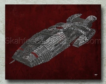 11x14 Battlestar Galactica Movie Poster Art Print  -Print Only