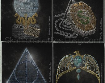 Harry Potter Movie Art Prints -The Last Four Films -Print Only