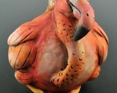 Vintage Style Flamingo Ornament