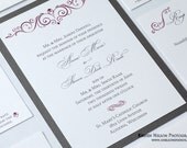 Burgundy Wedding / Sangria Wedding / Traditional Wedding  / Sample
