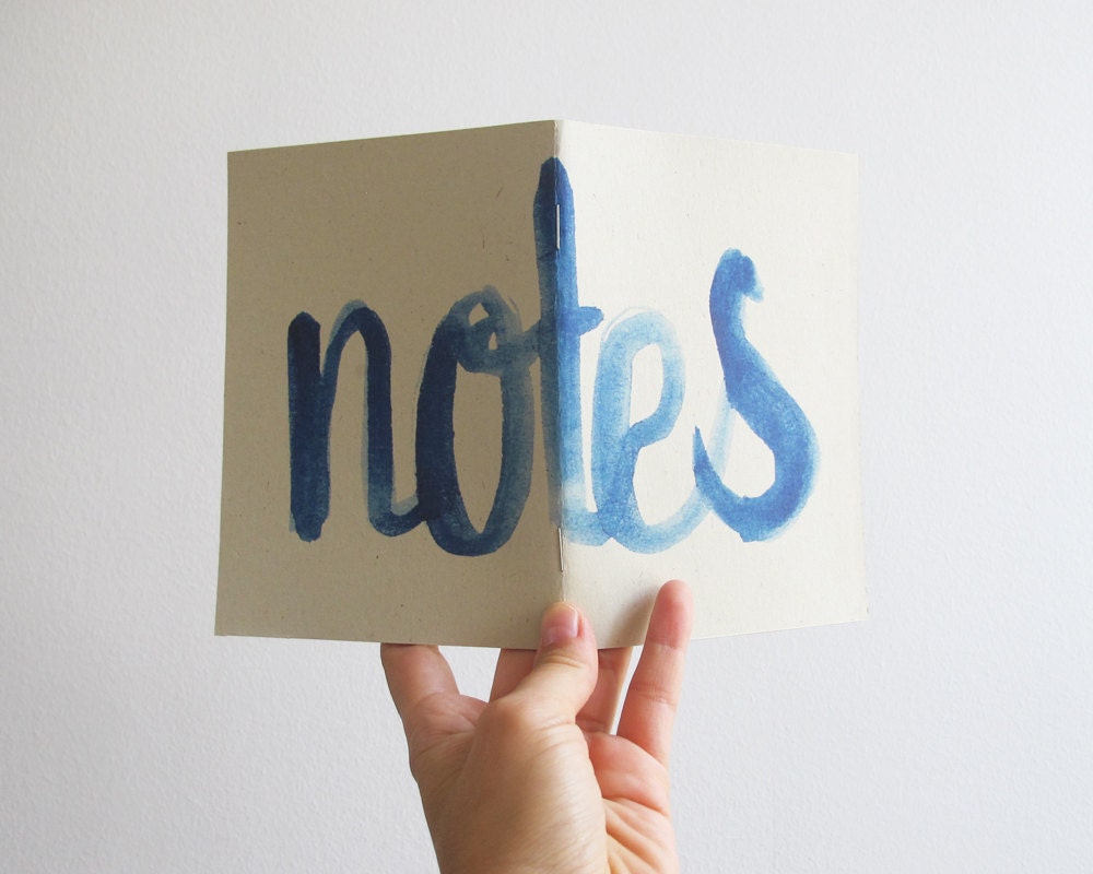 Notes - blue - A6 notebook
